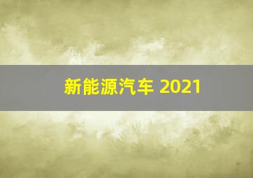 新能源汽车 2021